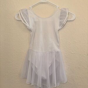 White Kids Ballet Dress